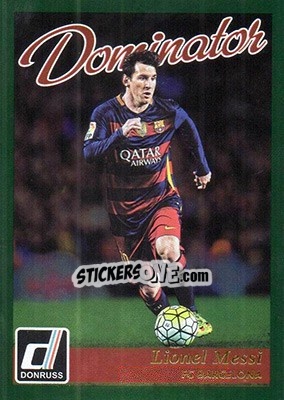 Sticker Lionel Messi - Donruss Soccer 2016-2017 n. D-13 - Panini