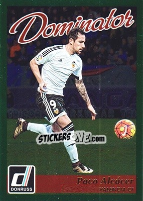 Sticker Paco Alcacer - Donruss Soccer 2016-2017 n. D-14 - Panini