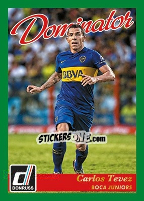 Sticker Carlos Tevez - Donruss Soccer 2016-2017 n. D-16 - Panini