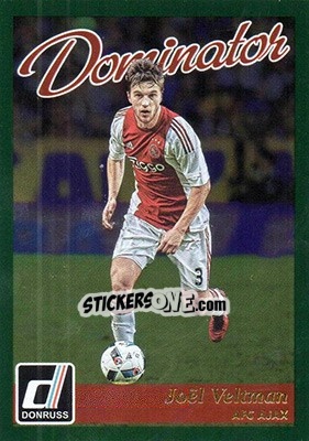 Sticker Joel Veltman - Donruss Soccer 2016-2017 n. D-38 - Panini