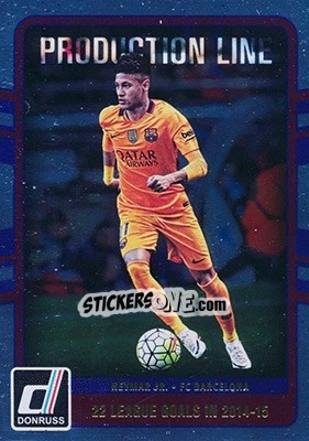 Sticker Neymar Jr. - Donruss Soccer 2016-2017 n. PL-02 - Panini