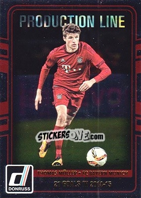 Sticker Thomas Muller - Donruss Soccer 2016-2017 n. PL-04 - Panini