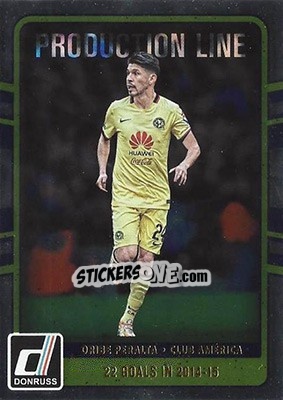 Sticker Oribe Peralta - Donruss Soccer 2016-2017 n. PL-11 - Panini