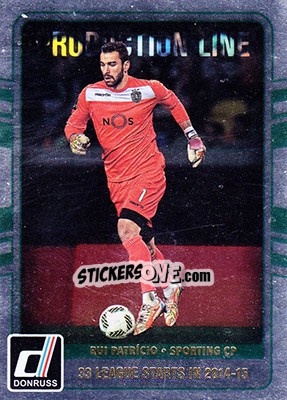 Sticker Rui Patricio - Donruss Soccer 2016-2017 n. PL-13 - Panini