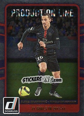 Sticker Zlatan Ibrahimovic - Donruss Soccer 2016-2017 n. PL-14 - Panini