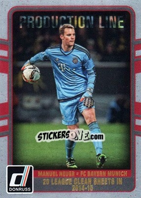 Sticker Manuel Neuer - Donruss Soccer 2016-2017 n. PL-22 - Panini