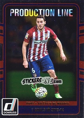 Sticker Koke - Donruss Soccer 2016-2017 n. PL-27 - Panini