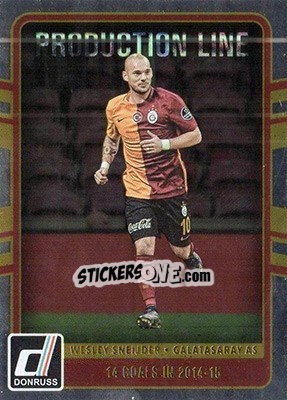 Sticker Wesley Sneijder - Donruss Soccer 2016-2017 n. PL-32 - Panini
