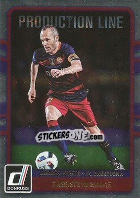 Sticker Andres Iniesta - Donruss Soccer 2016-2017 n. PL-35 - Panini