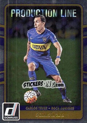 Sticker Carlos Tevez - Donruss Soccer 2016-2017 n. PL-36 - Panini