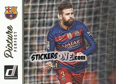 Sticker Gerard Pique - Donruss Soccer 2016-2017 - Panini