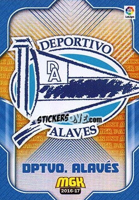 Sticker Escudo Alavés - Liga 2016-2017. Megacracks - Panini