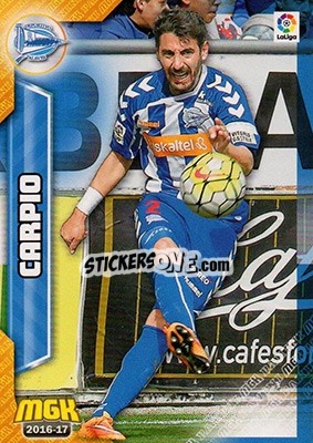 Cromo Carpio - Liga 2016-2017. Megacracks - Panini