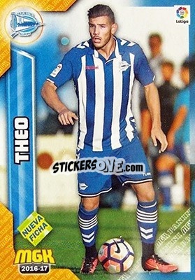 Sticker Theo Hernández - Liga 2016-2017. Megacracks n. 9BIS - Panini