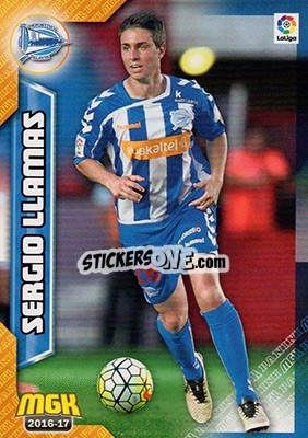 Sticker Sergio Llamas - Liga 2016-2017. Megacracks n. 17 - Panini