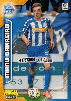 Sticker Manu Barreiro - Liga 2016-2017. Megacracks - Panini