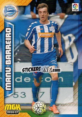 Sticker Manu Barreiro - Liga 2016-2017. Megacracks n. 20 - Panini