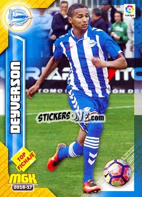 Sticker Deyverson - Liga 2016-2017. Megacracks - Panini
