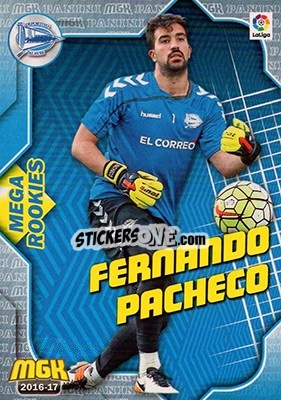 Cromo Fernando Pacheco - Liga 2016-2017. Megacracks - Panini