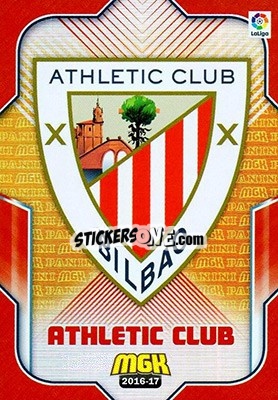 Sticker Escudo Athletic Club - Liga 2016-2017. Megacracks n. 28 - Panini