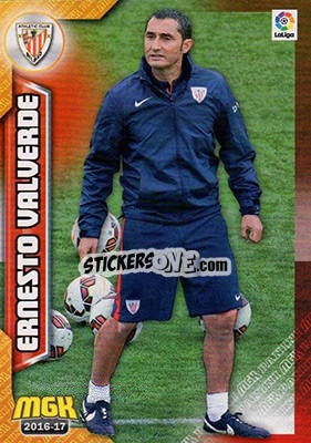 Sticker Ernesto Valverde - Liga 2016-2017. Megacracks n. 29 - Panini