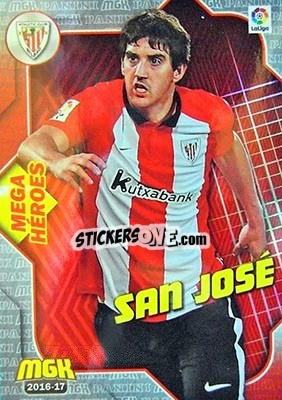 Sticker San José - Liga 2016-2017. Megacracks - Panini