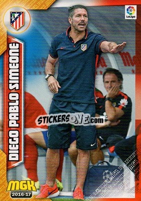 Sticker Diego Pablo Simeone - Liga 2016-2017. Megacracks n. 56 - Panini