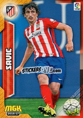 Sticker Stefan Savic - Liga 2016-2017. Megacracks - Panini