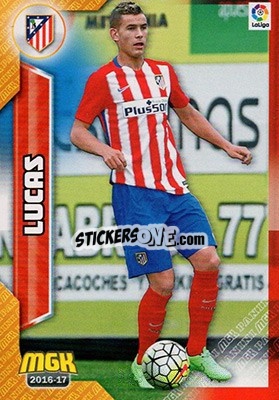 Sticker Lucas Hernández - Liga 2016-2017. Megacracks n. 63 - Panini