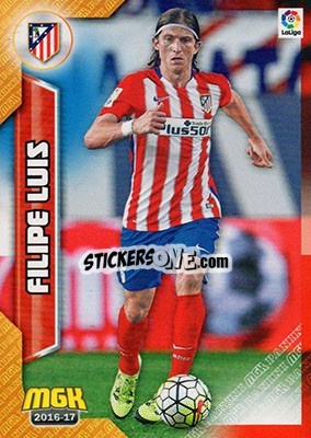 Sticker Filipe Luis - Liga 2016-2017. Megacracks - Panini