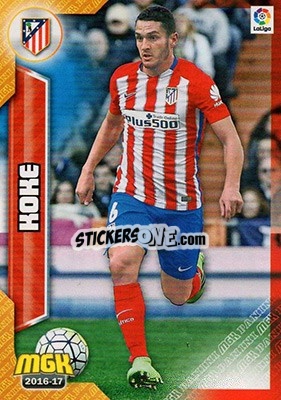 Sticker Koke - Liga 2016-2017. Megacracks - Panini