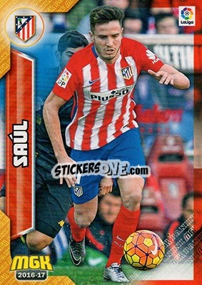 Sticker Saúl - Liga 2016-2017. Megacracks n. 70 - Panini
