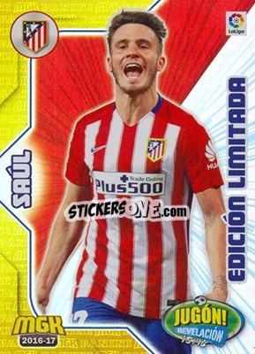 Sticker Saúl - Liga 2016-2017. Megacracks n. 70B - Panini