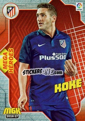 Sticker Koke - Liga 2016-2017. Megacracks - Panini