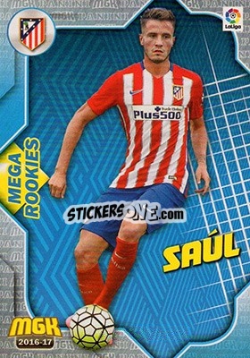 Cromo Saúl - Liga 2016-2017. Megacracks - Panini