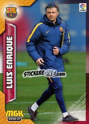 Sticker Luis Enrique - Liga 2016-2017. Megacracks n. 83 - Panini