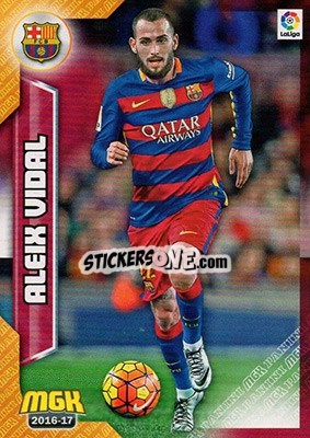 Sticker Aleix Vidal - Liga 2016-2017. Megacracks n. 86 - Panini