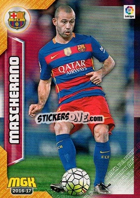 Sticker Mascherano - Liga 2016-2017. Megacracks n. 87 - Panini