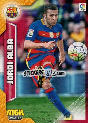 Sticker Jordi Alba - Liga 2016-2017. Megacracks n. 90 - Panini