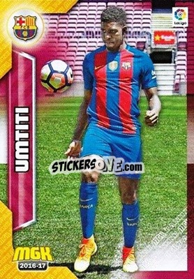 Sticker Umtiti - Liga 2016-2017. Megacracks n. 91 - Panini