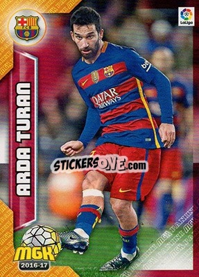 Sticker Arda Turan - Liga 2016-2017. Megacracks - Panini