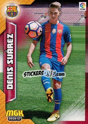 Sticker Denis Suárez - Liga 2016-2017. Megacracks n. 98 - Panini