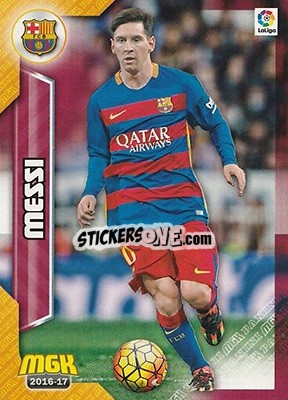 Sticker Messi - Liga 2016-2017. Megacracks n. 100 - Panini
