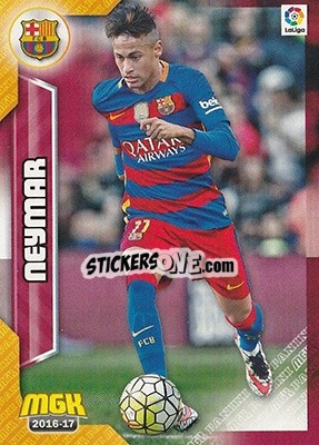 Sticker Neymar - Liga 2016-2017. Megacracks - Panini