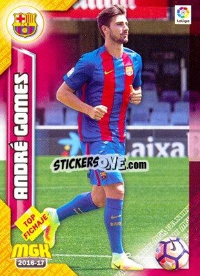 Sticker André Gomes - Liga 2016-2017. Megacracks n. 103 - Panini