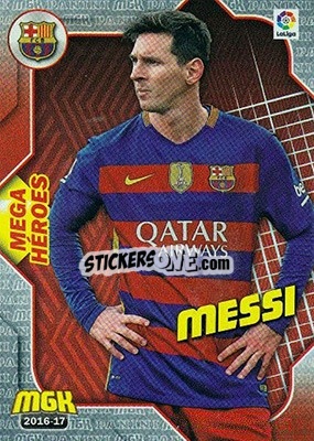 Sticker Messi - Liga 2016-2017. Megacracks - Panini