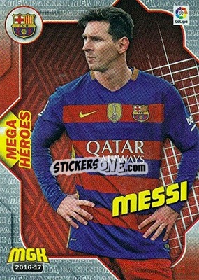 Sticker Messi - Liga 2016-2017. Megacracks n. 107 - Panini