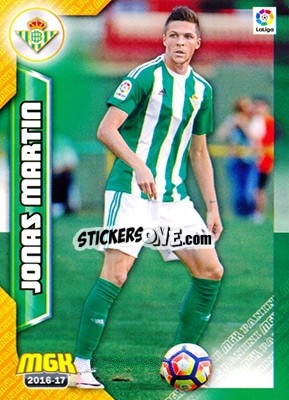 Sticker Jonas Martin - Liga 2016-2017. Megacracks n. 119 - Panini