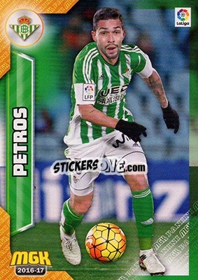 Sticker Petros - Liga 2016-2017. Megacracks - Panini