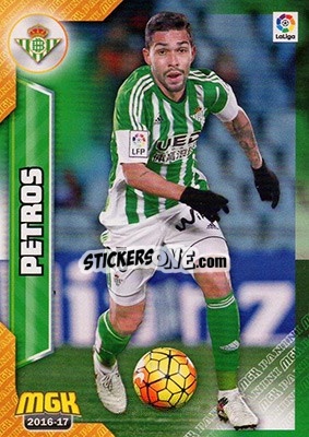 Sticker Petros - Liga 2016-2017. Megacracks n. 120 - Panini
